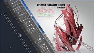 شرح تحويل وحدة رسمة أو مخطط على برنامج الأوتوكاد (convert units in Autocad)