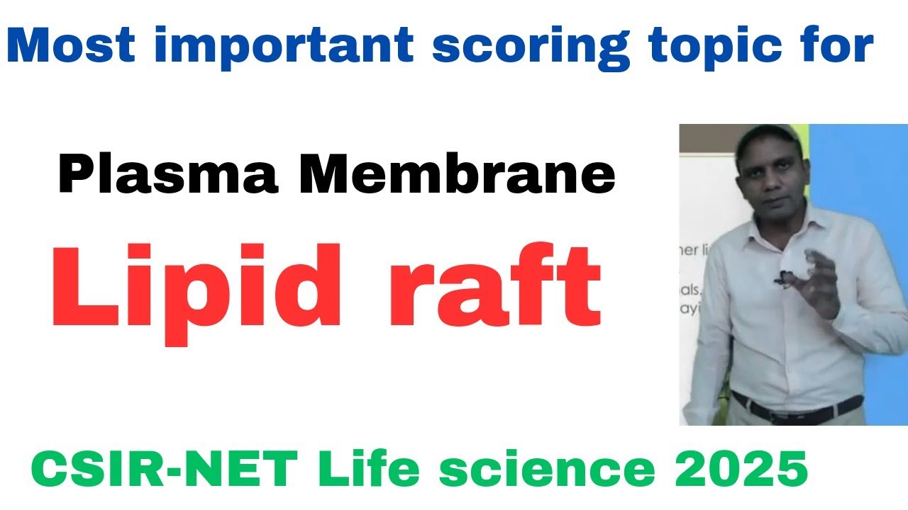 lipid raft l Cell Membrane l Membrane fluidity l CSIR-NET I important ...