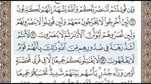 سورة الحشر الصفحة 547 الشيخ محمد صديق المنشاوي