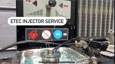 Evinrude E-Tec fuel injector test and service