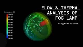 Flow and Thermal Analysis of Fog Lamp using Altair AcuSolve