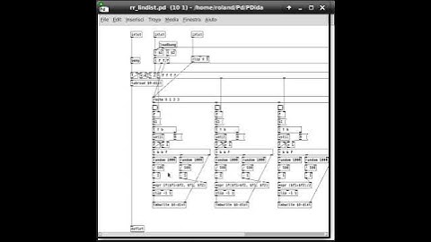 PDida (Pure Data) help patch: Melody Generation - lindist scaling+
