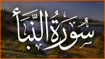 سورة النبأ 💖 القارئ محمد عبدالباعث 💚 الختمة المرتلة الثانية