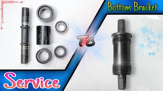 How To Service Bottom Bracket | Square Taper Bottom Bracket Service #mtb #mtbtech #cycle @about_MTB
