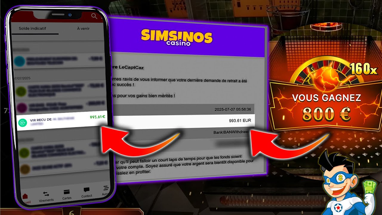 Je GAGNE et RETIRE en Direct mes Gains sur Simsinos Casino !