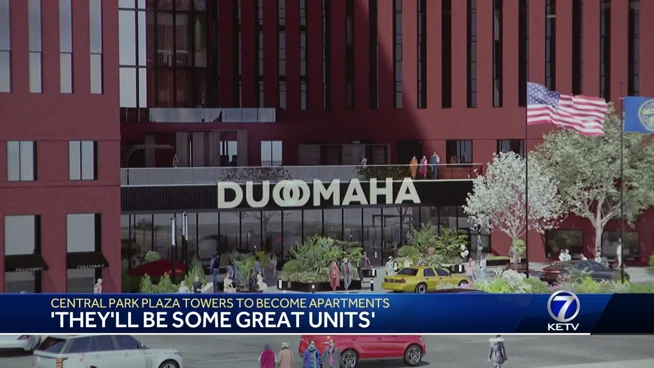 Downtown Omaha twin-tower office complex to be converted into residential development along stree...