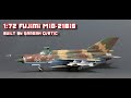 Mig21bis soviet vvs 172 fujimi plastic model full build