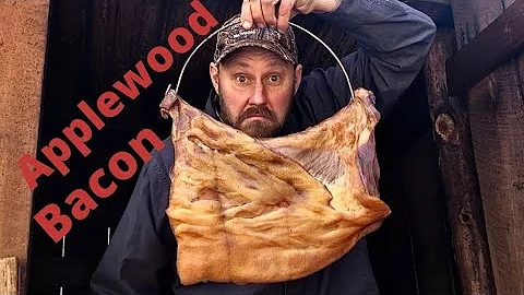 Home curing wild hog (APPLEWOOD) BACON!
