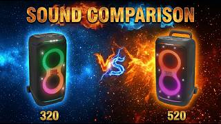 JBL Partybox Stage 320 VS JBL Partybox 520 Sound Comparison