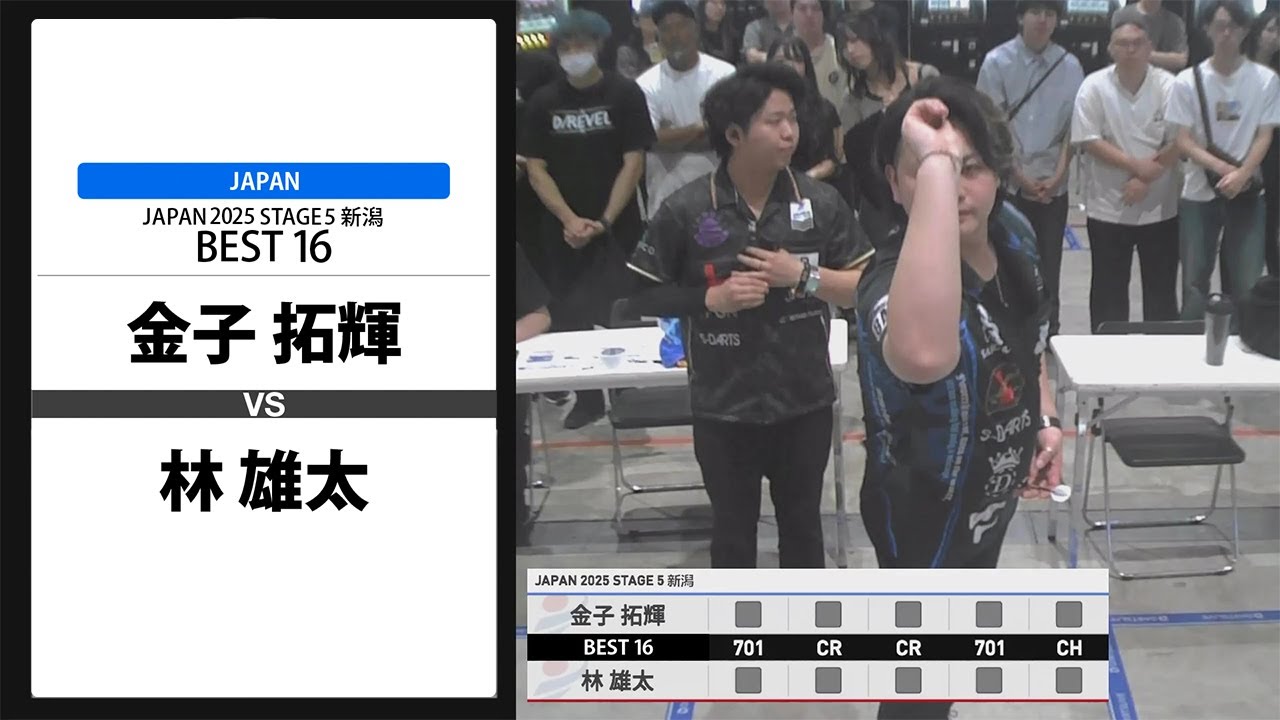 金子 拓輝 VS 林 雄太】JAPAN 2025 STAGE5 新潟 BEST16 - YouTube