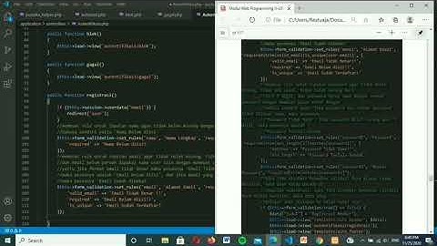 Web Programming II | Membuat Form Registrasi dan Profile