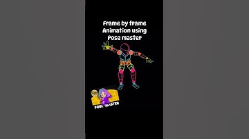 Create Frame by Frame animation using POSE MASTER Procreate tool kit #procreate #procreatedreams