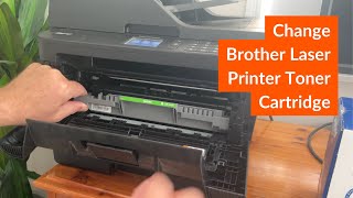 How to change Brother MFC laser printer toner cartridge (MFC-L2730DW)