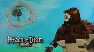 Lego Attack on Titan: Levi vs Beast Titan ][ Лего Атака Титанов: Леви против Звероподобного Титана