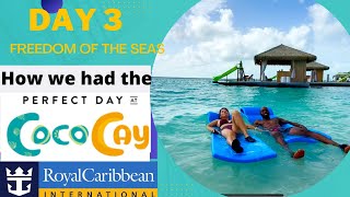 Breezy Bay Bed at Chill Island at CoCo Cay | a perfect day | Day 3 vlog | South Beach Splashawaybay