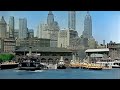 New York Skyline 1930s in color [60fps, Remastered] w/added sound