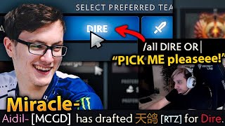 MIRACLE finally picks ARTEEZY for his team after he ASKED for it on STREAM