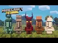 Minecraft | How to build 5 unique Villager Statues #01 | Tutorial