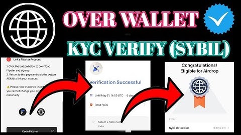 Over Wallet KYC Verification।Over Wallet Sybil Detection।Over Wallet Verification|Over Wallet Update