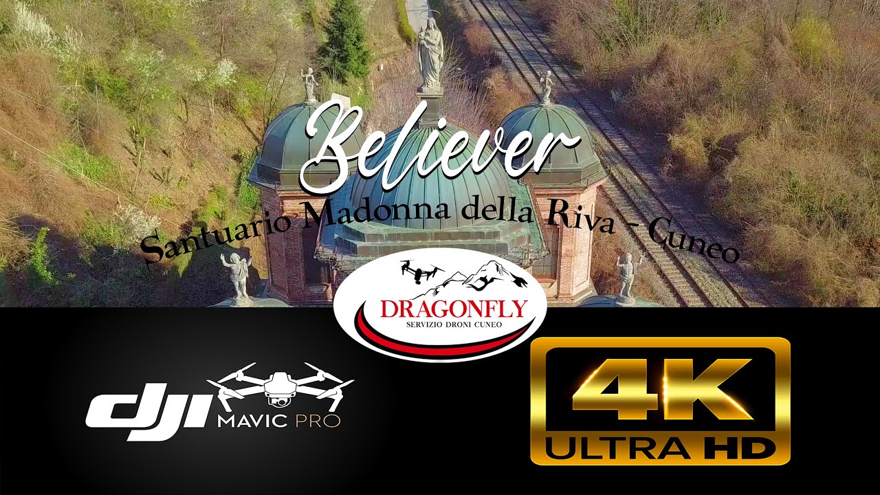 Believer ~ Santuario Madonna della Riva (Cuneo) ~ 4k Aerial drone