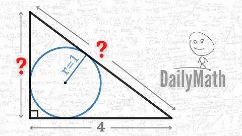 Inscribed Circle in a Right Triangle | Daily Math Geometry