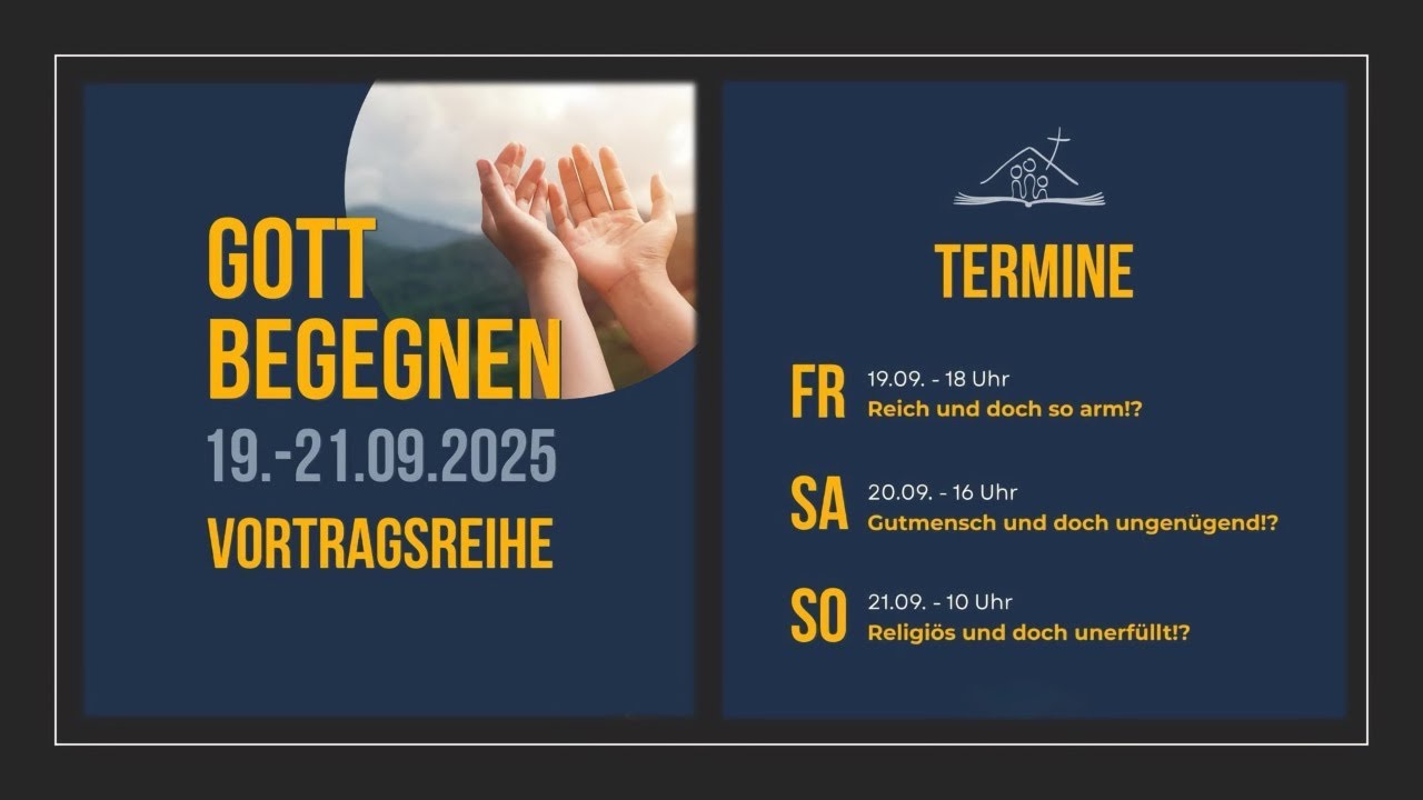 Vortragsreihe "Gott begegnen" mit Edgar Lück // Gutmensch und doch ungenügend!?