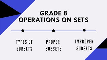 Types Of Subsets | Free online learning math |Grade 8
