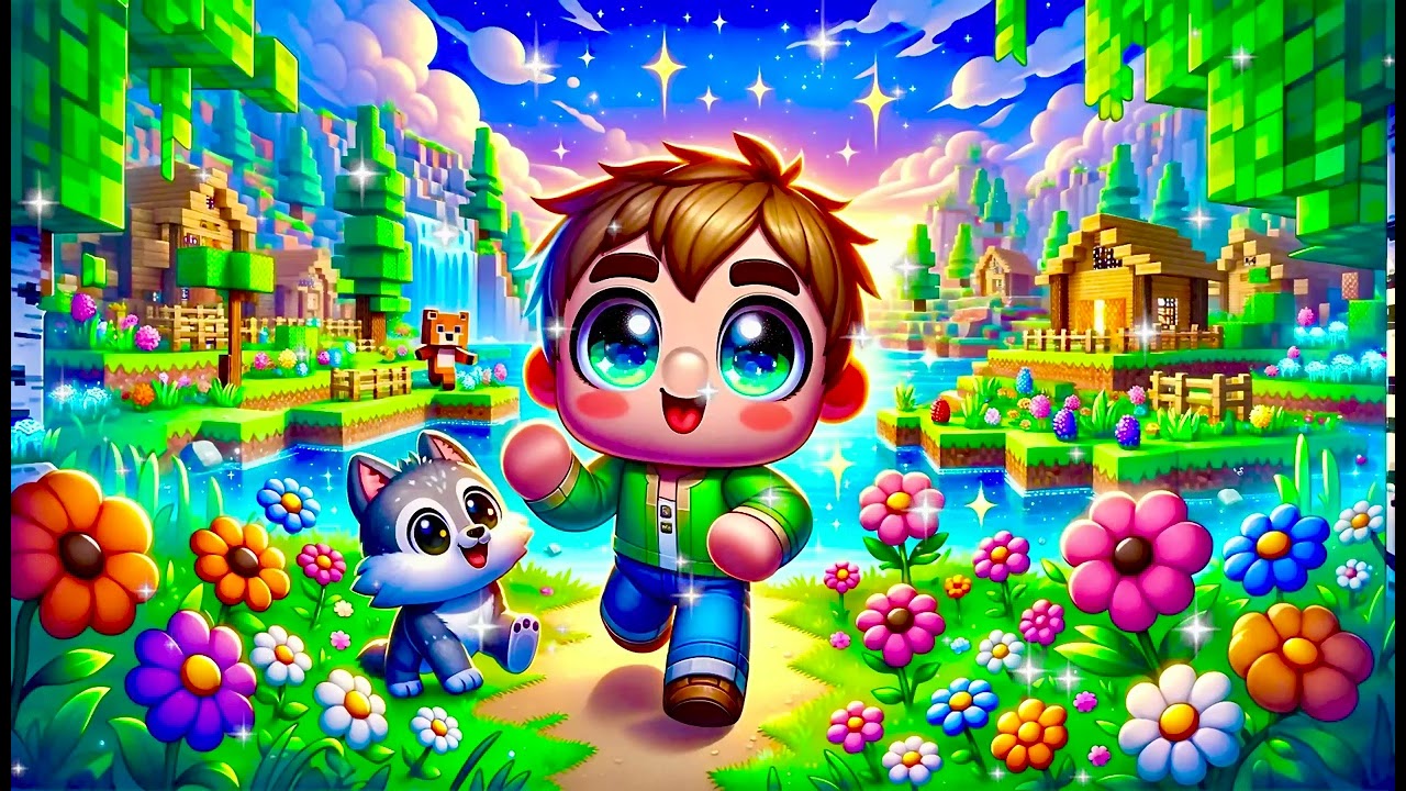 Minecraft Sleep Story For Kids - Willie the Villager's Blocky Adventure