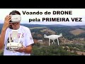 Primeiro voo de um cabaço com o Drone