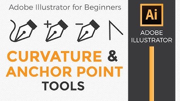 Adobe Illustrator for Beginners Curvature and Anchor Point Tools - Graphic Design How to