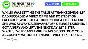 While I Was Setting The Table At Thanksgiving, My Dad Recorded A Video Of Me And Posted...