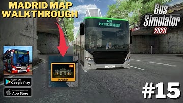 Bus Simulator 2023 - Madrid Map - Gameplay Walkthrough (Android, iOS) | #jerryisgaming #15