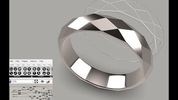 Grasshopper jewelry - faceted ring(band)