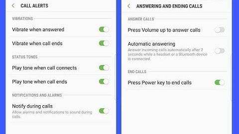 Enable & Disable Vibration during Answering / Ending Calls and Use Power Key for Ending Calls