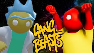 RICK Y MORTY LLEGAN A GANG BEASTS | MEJORES MOMENTOS GANG BEAST #3