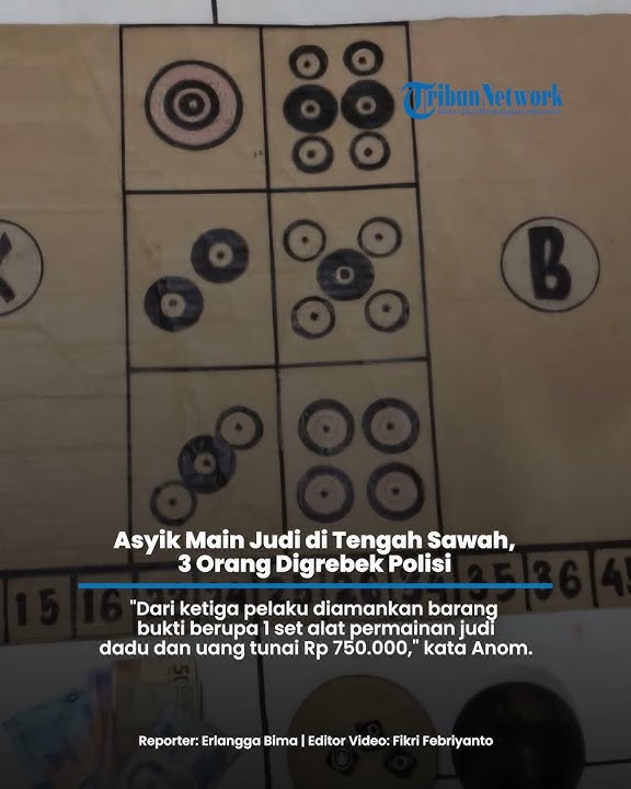 Asyik Main Judi Dadu di Gubuk Tengah Sawah Karangtengah Wonogiri, 3 Orang Digrebek Polisi