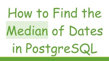 How to Find the Median of Dates in PostgreSQL