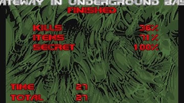 [Doom 2] Final Invasion: GateWay in UnderGround base (Level 6) - UV-speed by Man With a Gun