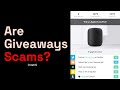 Are Online Giveaways Scams...?
