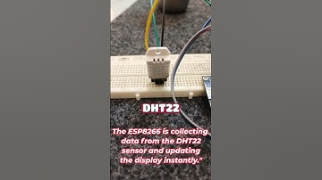 Temperature and humidity monitoring #dht22 #esp8266 #arduino #tech #coding #lcd #programming #stlink
