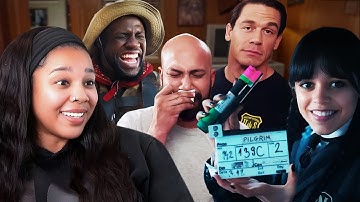 Actors Breaking Character on Set for 5 Minutes (Movie Bloopers) | Reaction