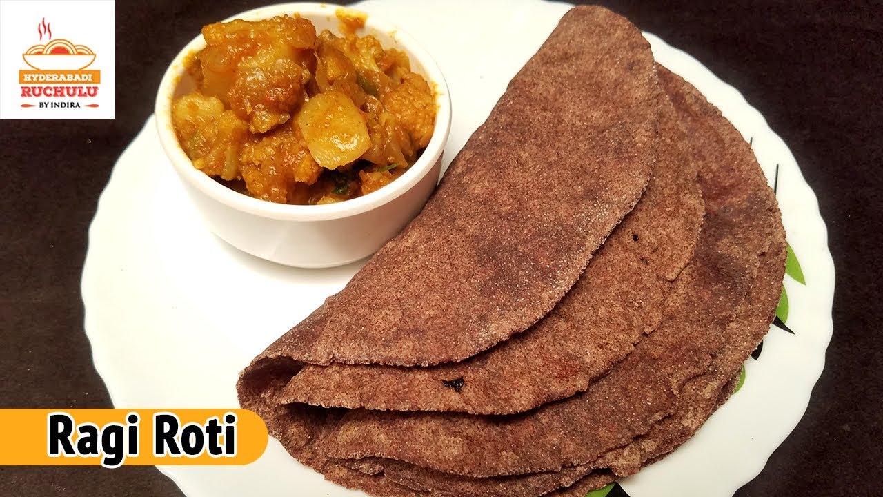 Ragi Roti Recipe | How to make Ragi Roti | Ragi Roti in Telugu by Hyderabadi Ruchulu
