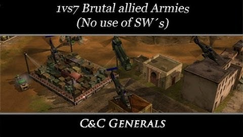 cncGENERALS - 1vs7 Brutal Army´s [No use of Superweapons]
