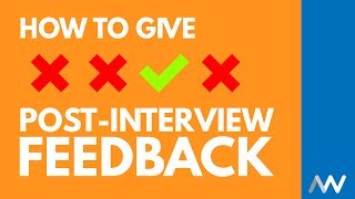 How to Give Candidate Feedback After an Interview