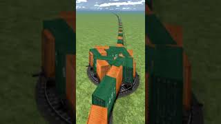 Extreme Dangerous Train Drift On Unique Circle Tracks 💥😱 Train Simulator BeamNG #shorts
