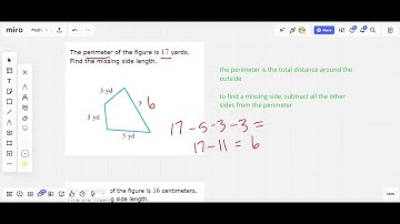 Finding an unknown side length of a polygon given the perimeter