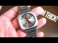 D1 MILANO Titanium Square Case Watch Review - 5MM THIN!