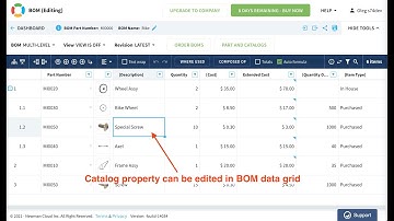 HEADS UP: OpenBOM new seamless editing of catalog data in BOMs