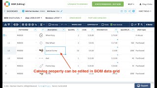 Celebrity HEADS UP: OpenBOM new seamless editing of catalog data in BOMs Profile