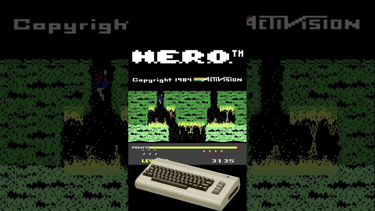 H.E.R.O. ヒーロー (Machine type: Commodore 64) - YouTube
